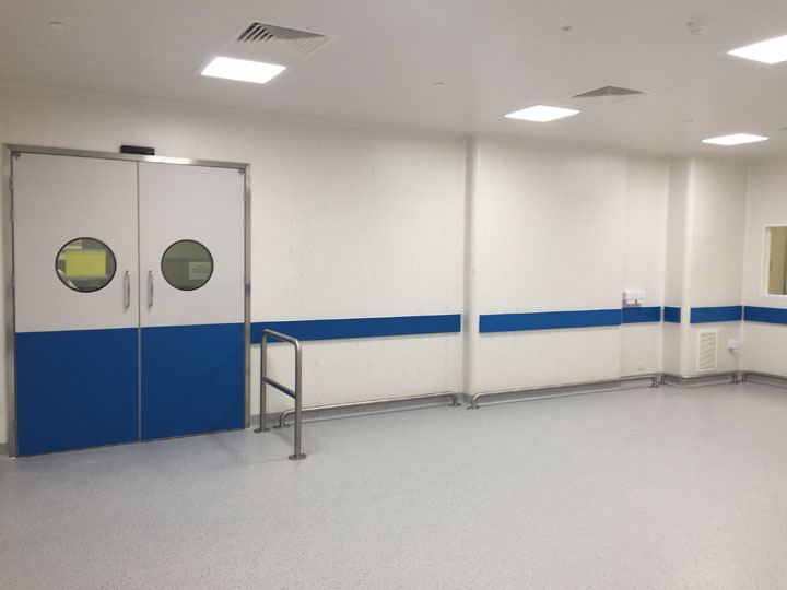 Company building air lock lab rooms, Blandford Forum